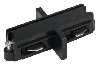 Powerrail m-fazig, straight connector, zwart