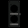 Casy 1 Space Coverplate 2 x D-Size hole
