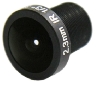 Lens 3 Megapixels, 126°, type M12, fixed iris, Focal 2.3mm